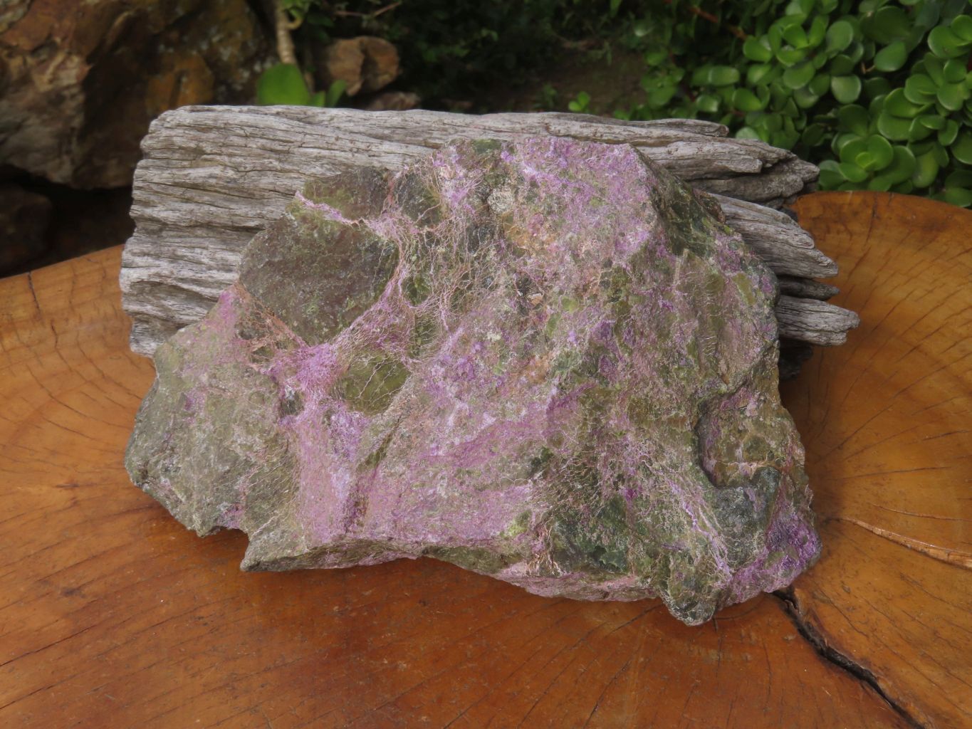 Natural Large Selected Stichtite & Green Serpentine Specimens x 2 From Barberton, South Africa - TopRock