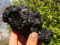 Natural Schorl Black Tourmaline Specimens x 2 From Erongo, Namibia