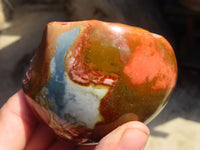 Polished Polychrome Jasper Domed Pieces  x 6 From Madagascar - Toprock Gemstones and Minerals 