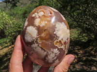 Polished Coral Flower Agate Standing Free Forms  x 4 From Madagascar - TopRock