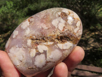 Polished Coral Flower Agate Standing Free Forms  x 4 From Madagascar - TopRock