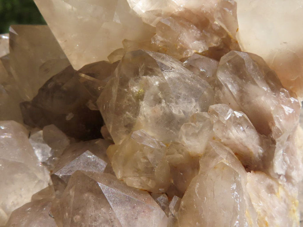 Natural Smokey Phantom Quartz Clusters  x 2 From Luena, Congo - TopRock