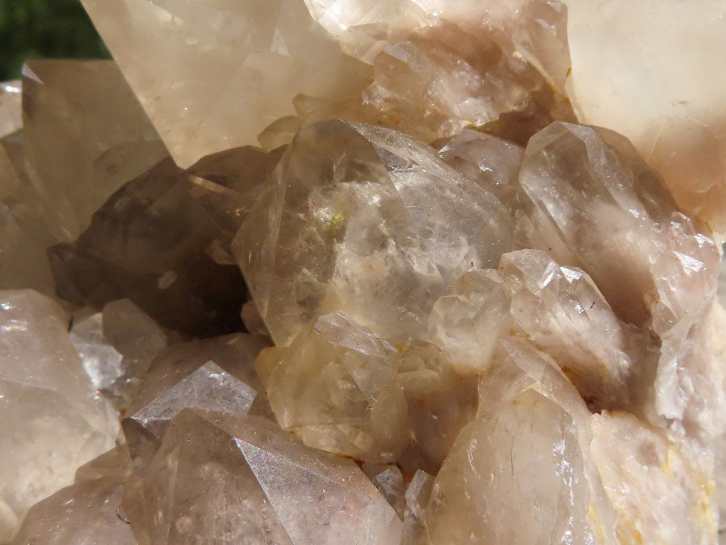 Natural Smokey Phantom Quartz Clusters  x 2 From Luena, Congo - TopRock