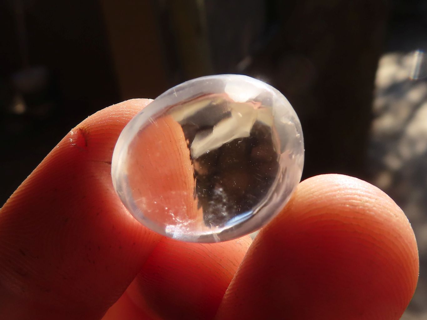 Polished Mini Semi Optic Rock Crystal Palm Stones  x 70 From Madagascar - Toprock Gemstones and Minerals 