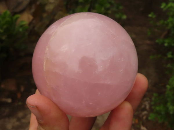 Polished Pink Rose Quartz Spheres  x 2 From Madagascar - Toprock Gemstones and Minerals 