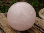 Polished Pink Rose Quartz Spheres  x 2 From Madagascar - Toprock Gemstones and Minerals 