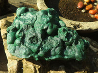 Natural Crystalline Botryoidal Malachite Specimen x 1 From Congo - Toprock Gemstones and Minerals 