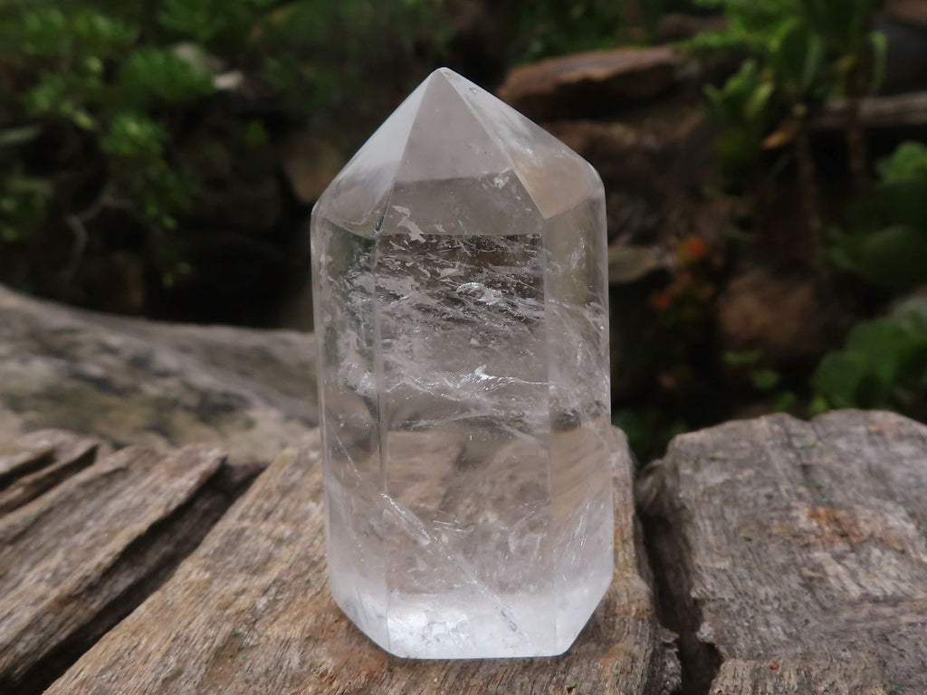 Polished Semi Optic Clear Quartz Points  x 12 From Madagascar - Toprock Gemstones and Minerals 