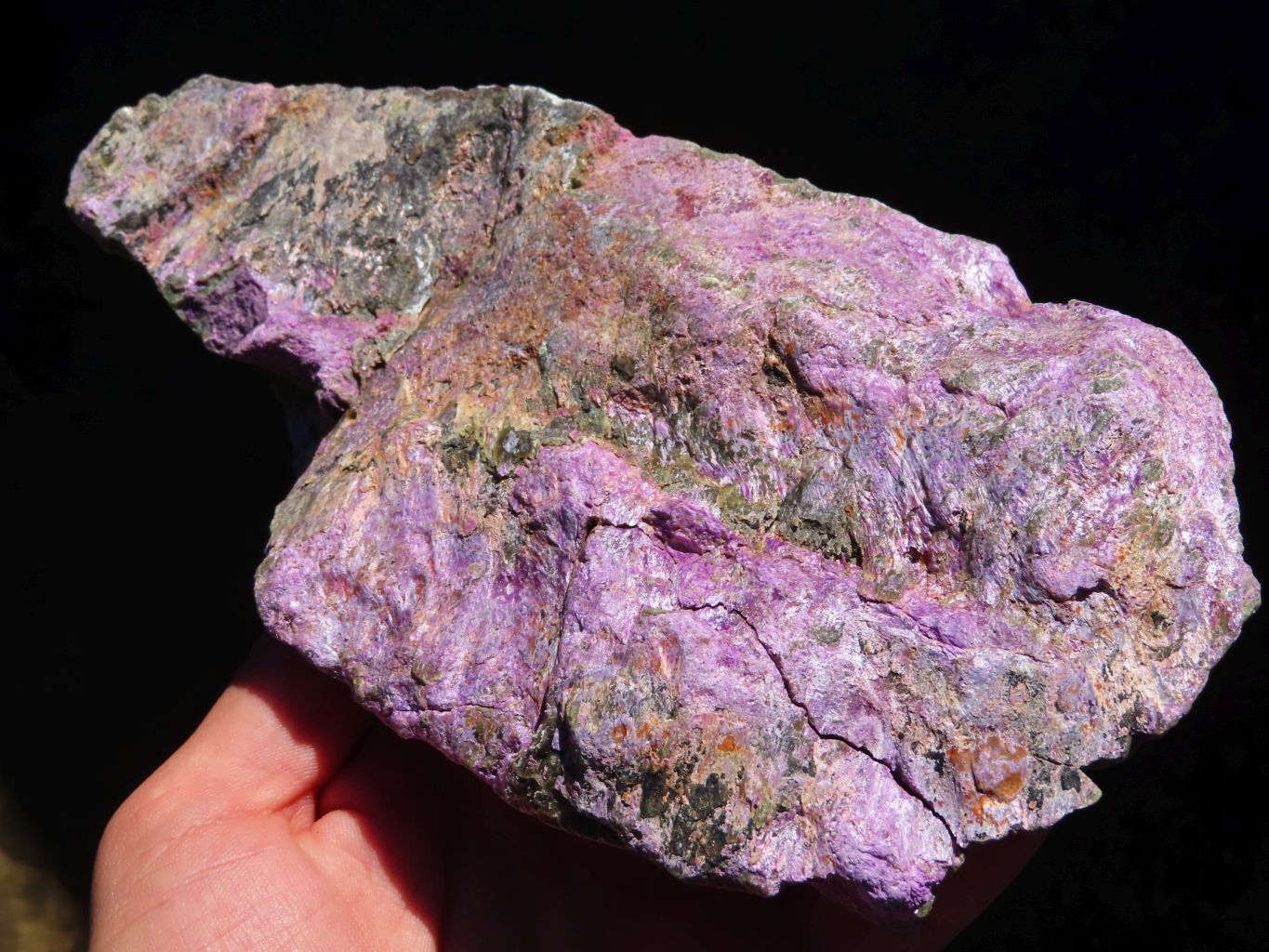 Natural Rough Stichtite & Green Serpentine Specimens x 2 From Barberton, South Africa - TopRock