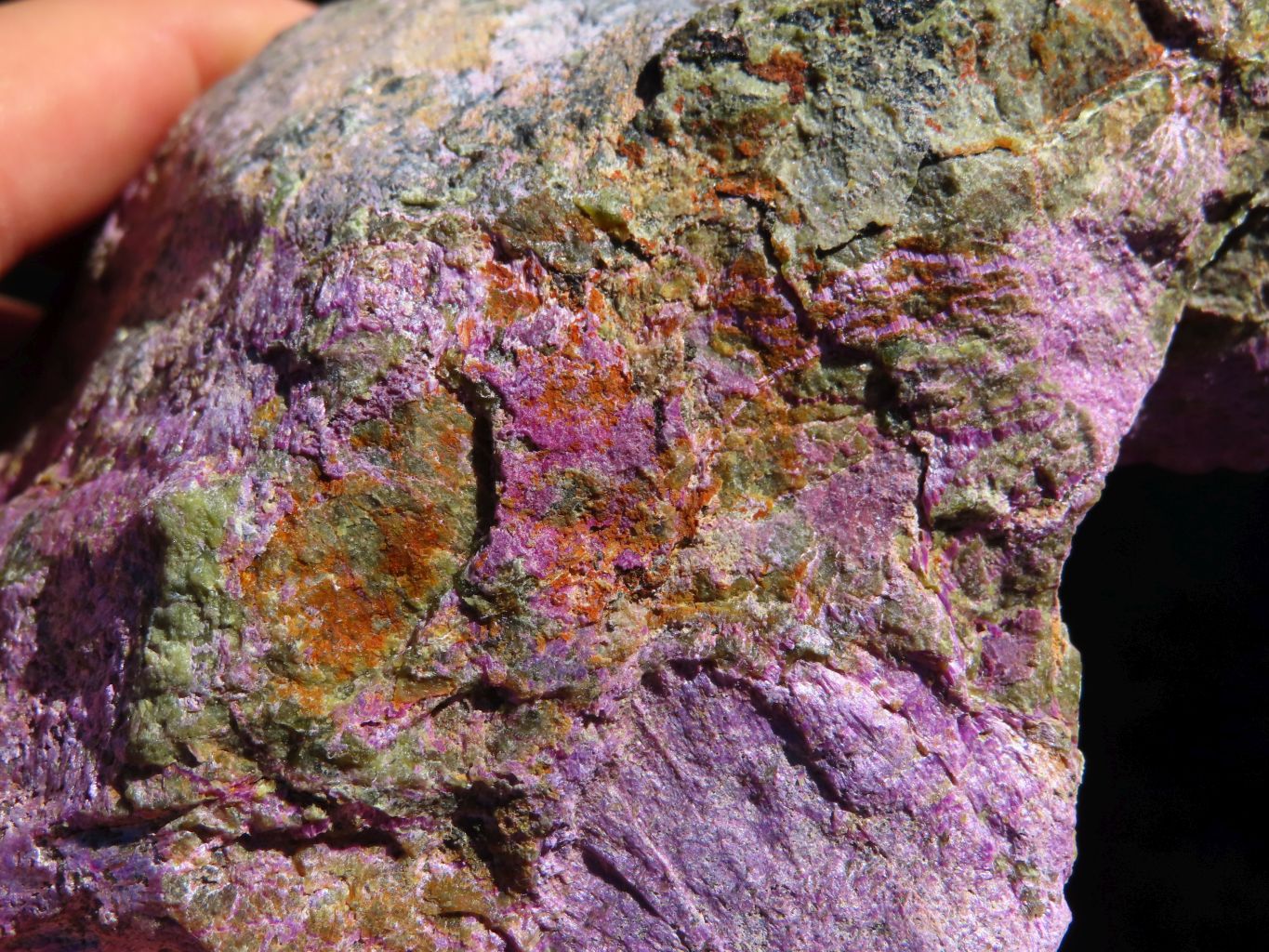 Natural Rough Stichtite & Green Serpentine Specimens x 2 From Barberton, South Africa - TopRock