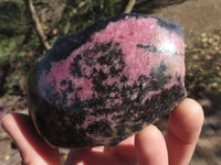 Polished One Side Polished Rhodonite Free Forms  x 4 From Madagascar - TopRock
