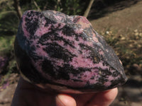 Polished One Side Polished Rhodonite Free Forms  x 4 From Madagascar - TopRock