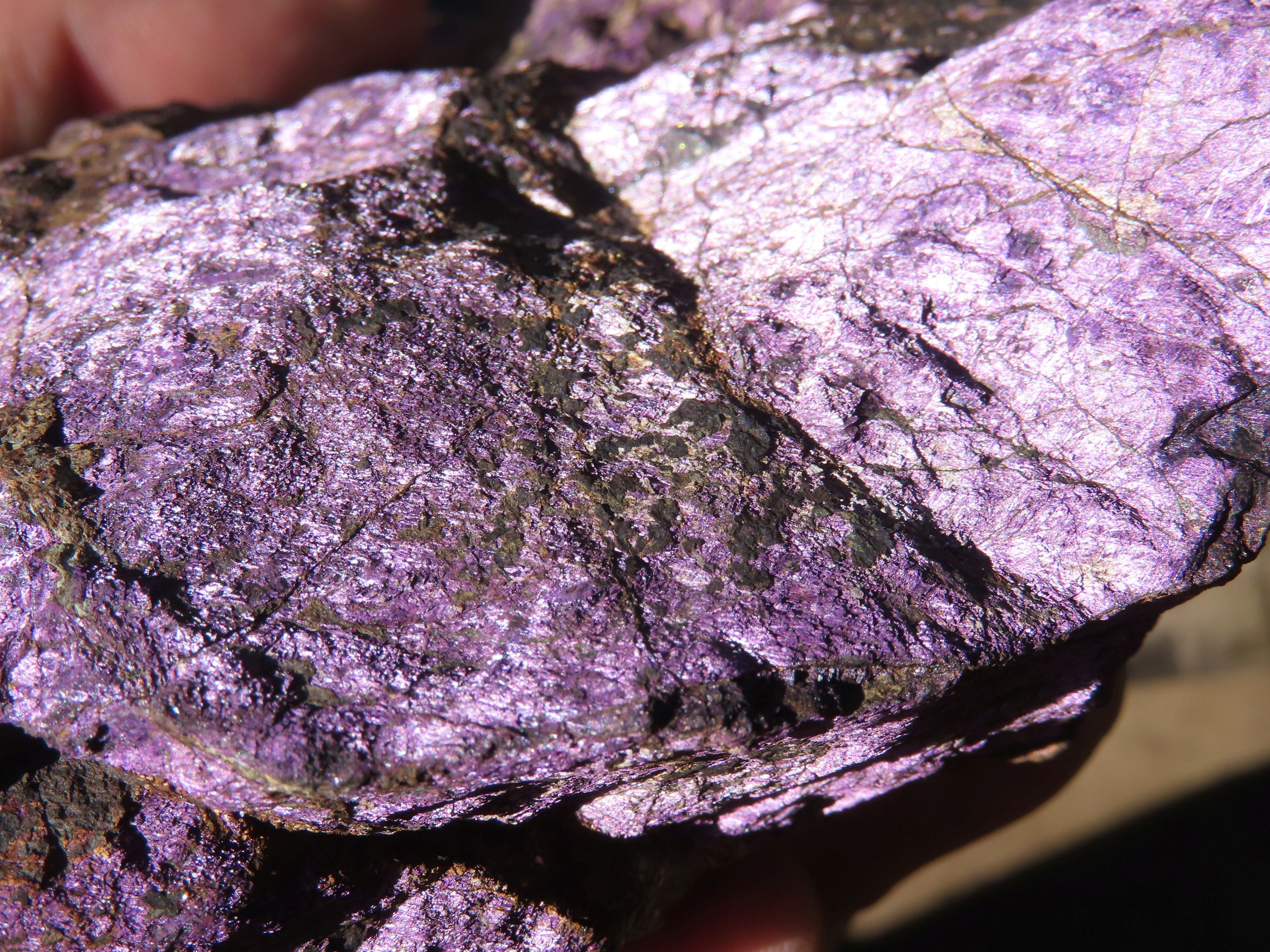 Natural Rough Purpurite Specimens x 2 From Erongo, Namibia - TopRock