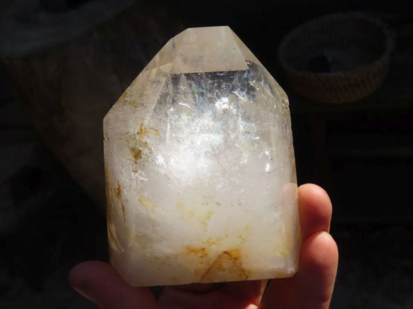 Polished Window Quartz Points x 3 From Madagascar - Toprock Gemstones and Minerals 