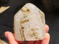 Polished Window Quartz Points x 3 From Madagascar - Toprock Gemstones and Minerals 