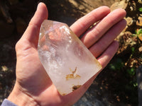 Polished Window Quartz Points x 3 From Madagascar - Toprock Gemstones and Minerals 