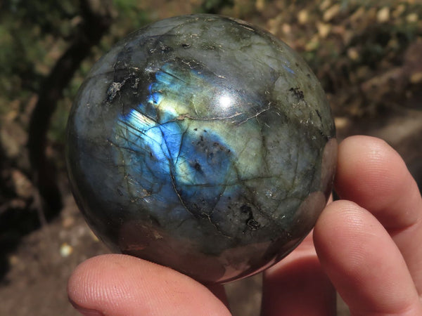 Polished Labradorite Spheres With Nice Subtle Flash x 3 From Tulear, Madagascar - TopRock