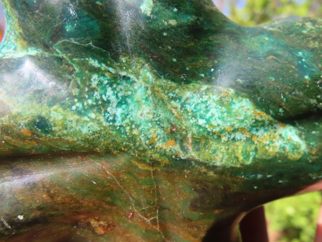 Polished Green Verdite Pumpkin Carving  x 1 From Zimbabwe - Toprock Gemstones and Minerals 