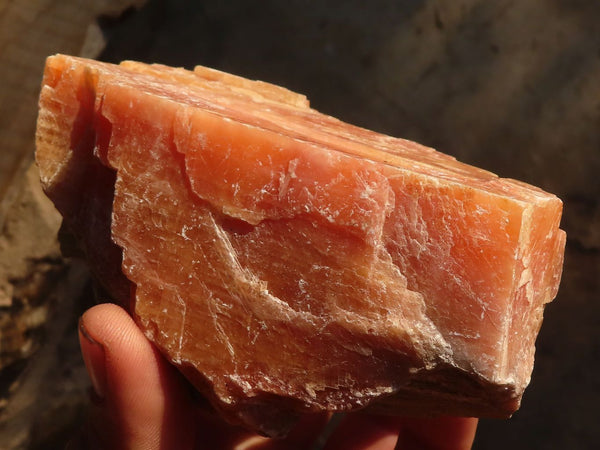 Natural New Sunset Orange Calcite Specimens  x 4 From Spitzkop, Namibia - Toprock Gemstones and Minerals 