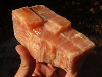 Natural New Sunset Orange Calcite Specimens  x 4 From Spitzkop, Namibia - Toprock Gemstones and Minerals 