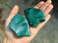 Polished Malachite Free Forms x 6 From Congo - Toprock Gemstones and Minerals 