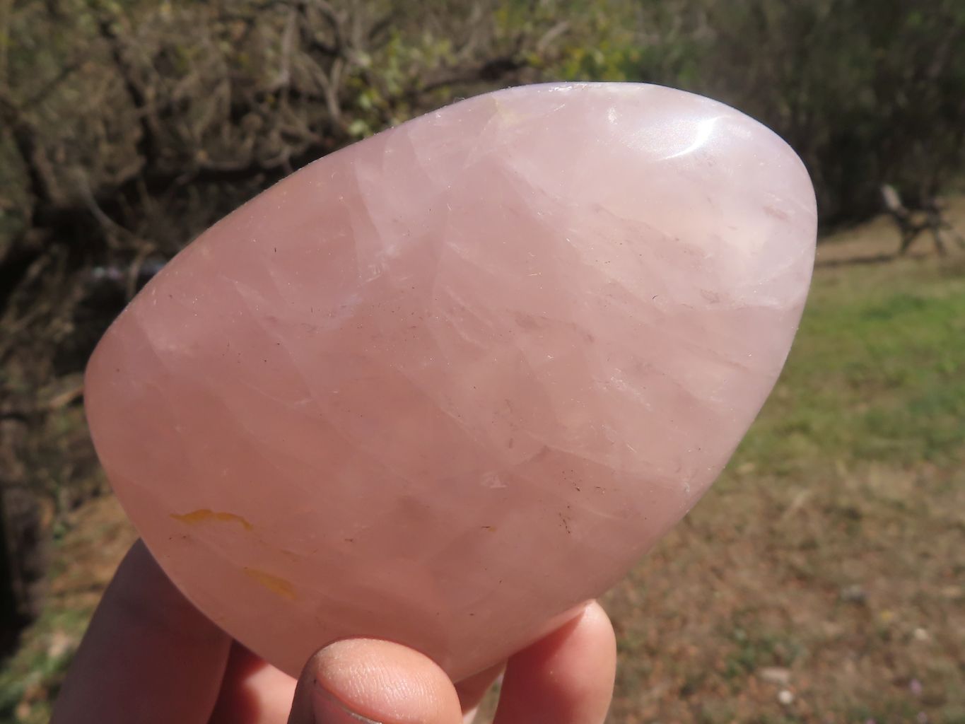 Polished Pink Rose Quartz Standing Free Forms  x 3 From Madagascar - TopRock