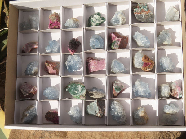Natural Mixed Selection Of Mini Specimens  x 36 From Southern Africa - Toprock Gemstones and Minerals 