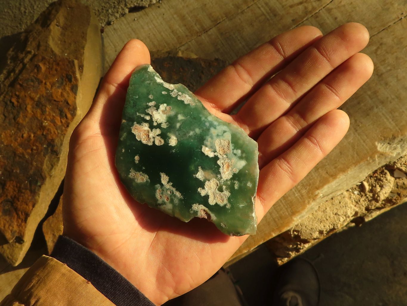 Polished On One Side Emerald Mtorolite Plates x 12 From Mutorashanga, Zimbabwe - Toprock Gemstones and Minerals 
