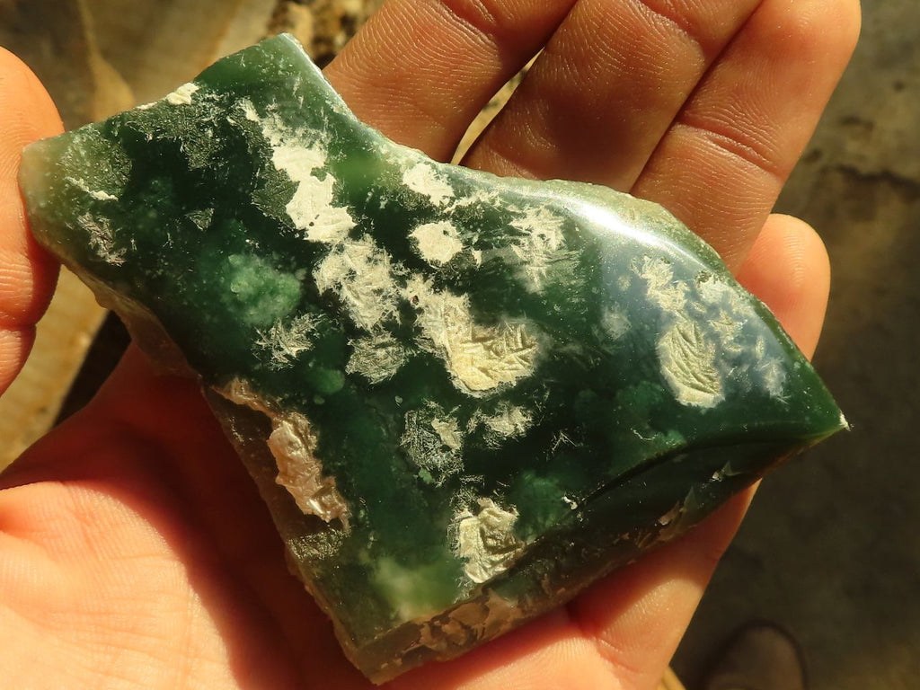 Polished On One Side Emerald Mtorolite Plates x 12 From Mutorashanga, Zimbabwe - Toprock Gemstones and Minerals 