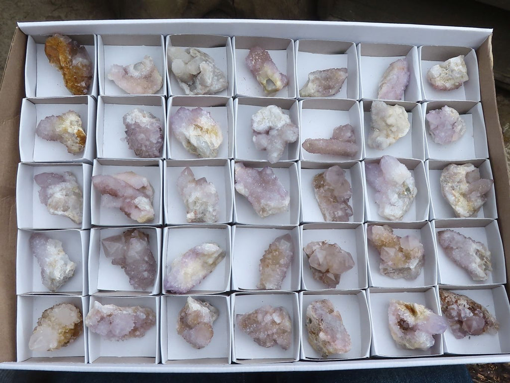 Natural Small Mixed Spirit Quartz Clusters  x 35 From Boekenhouthoek, South Africa - TopRock