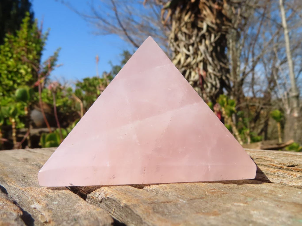 Polished Double Terminated Rose Quartz Point & Pyramid x 2 From Antsirabe, Madagascar - Toprock Gemstones and Minerals 