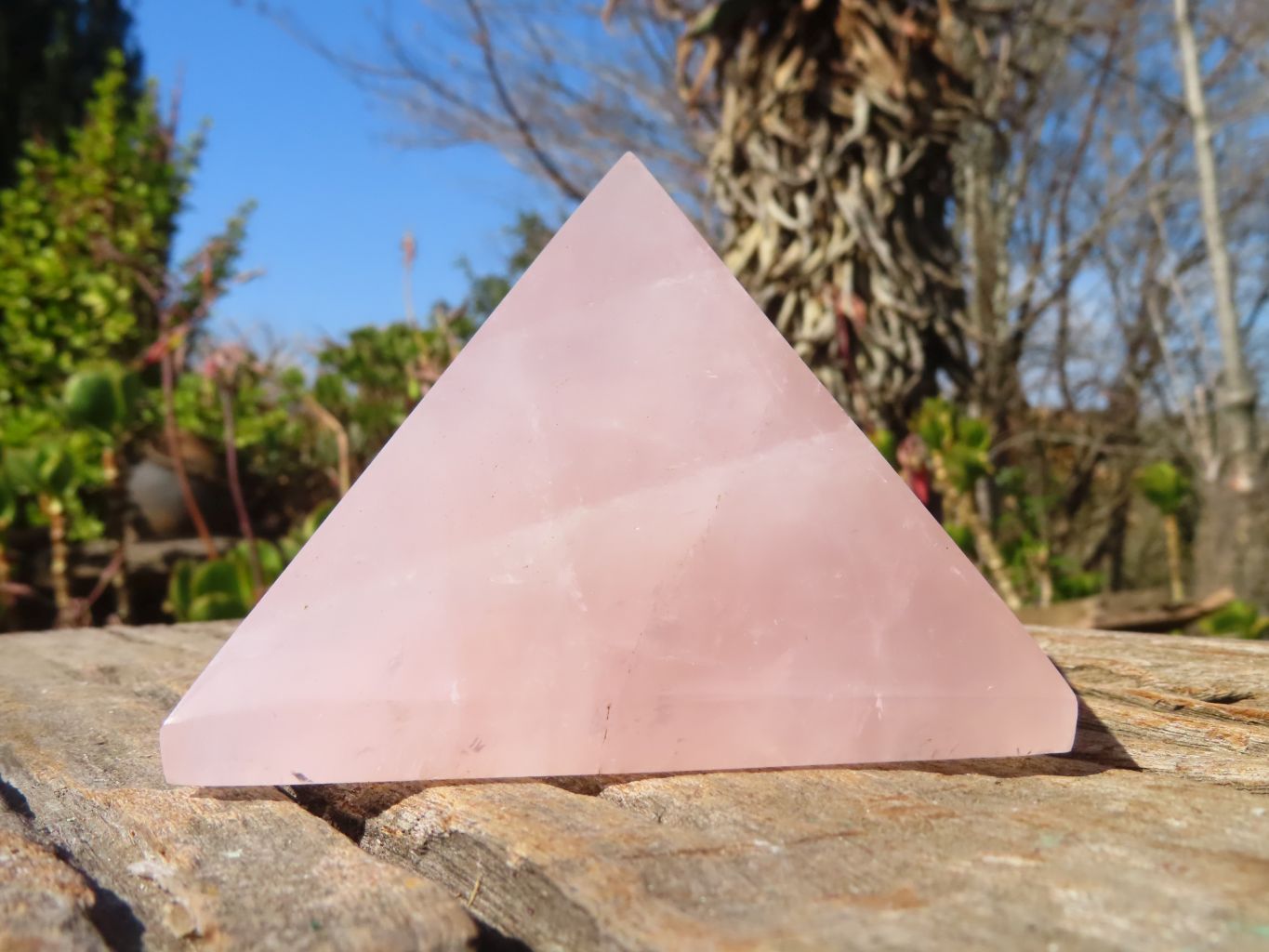 Polished Double Terminated Rose Quartz Point & Pyramid x 2 From Antsirabe, Madagascar - Toprock Gemstones and Minerals 