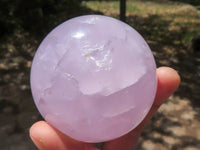 Polished Gemmy Pink Rose Quartz Spheres  x 3 From Madagascar - TopRock
