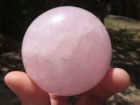 Polished Gemmy Pink Rose Quartz Spheres  x 3 From Madagascar - TopRock