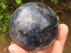 Polished Rare Iolite / Water Sapphire Spheres  x 4 From Northern Cape, South Africa - Toprock Gemstones and Minerals 