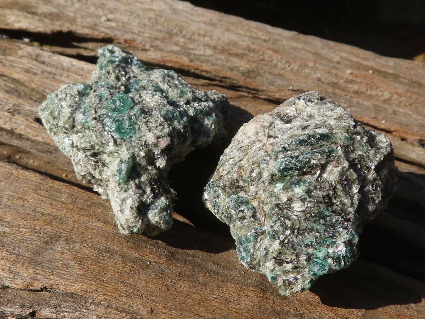Natural Rare Emerald Mica In Matrix Cobbed Specimens x 35 From Mutoko, Zimbabwe - Toprock Gemstones and Minerals 