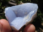 Natural Etched Blue Chalcedony Specimens  x 20 From Malawi - TopRock