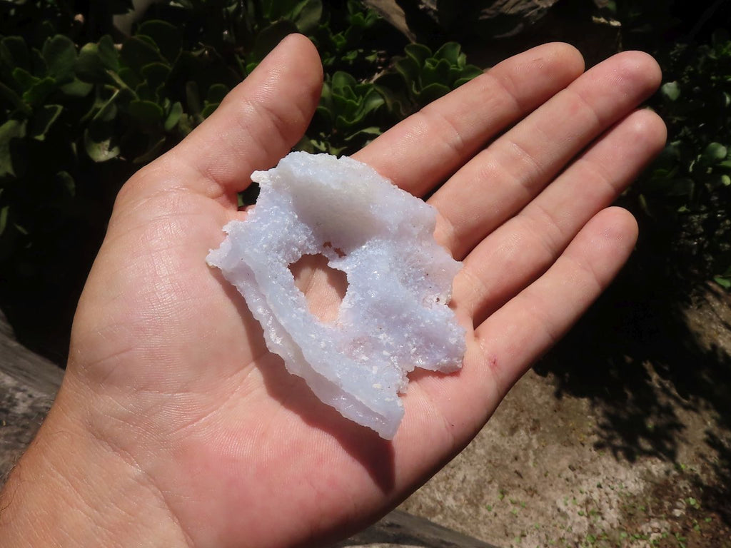 Natural Etched Blue Chalcedony Specimens  x 20 From Malawi - TopRock