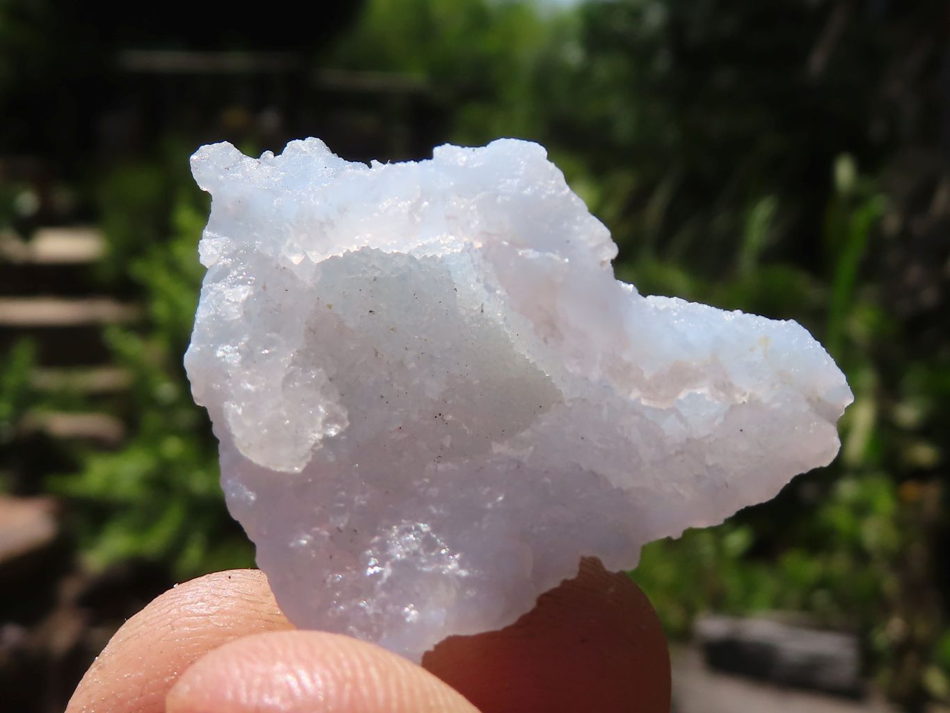 Natural Etched Blue Chalcedony Specimens  x 20 From Malawi - TopRock