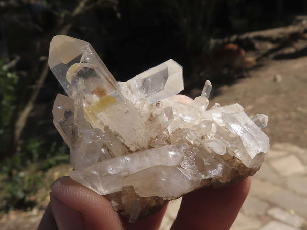 Natural Small Mixed Quartz Clusters  x 35 From Mandrosonoro, Madagascar