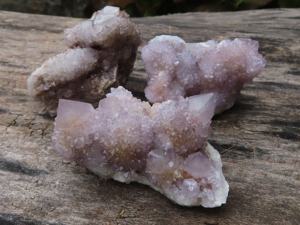 Natural Mixed Selection Of Spirit Quartz Clusters  x 12 From Boekenhouthoek, South Africa - TopRock