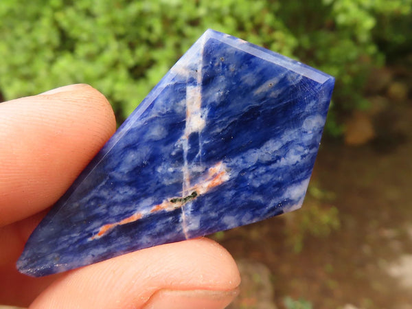 Polished Blue Sodalite Pendant Free Forms  x 20 From Namibia