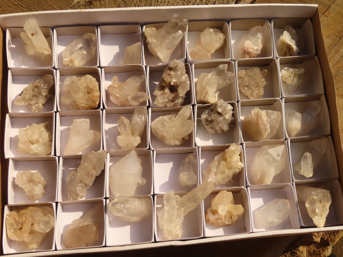 Natural Mixed Quartz Clusters  x 35 From Southern Africa - Toprock Gemstones and Minerals 