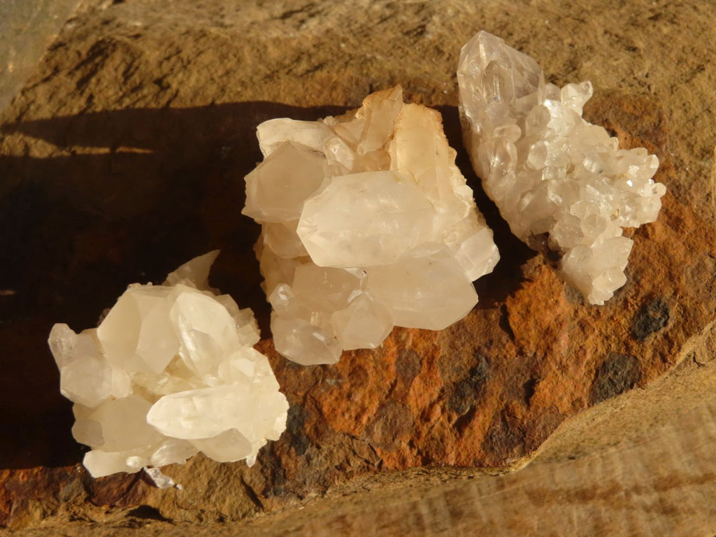 Natural Mixed Quartz Clusters  x 35 From Southern Africa - Toprock Gemstones and Minerals 