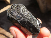 Natural Schorl Black Tourmaline Specimens  x 12 From Erongo, Namibia - Toprock Gemstones and Minerals 
