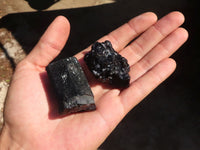 Natural Schorl Black Tourmaline Specimens  x 12 From Erongo, Namibia - Toprock Gemstones and Minerals 
