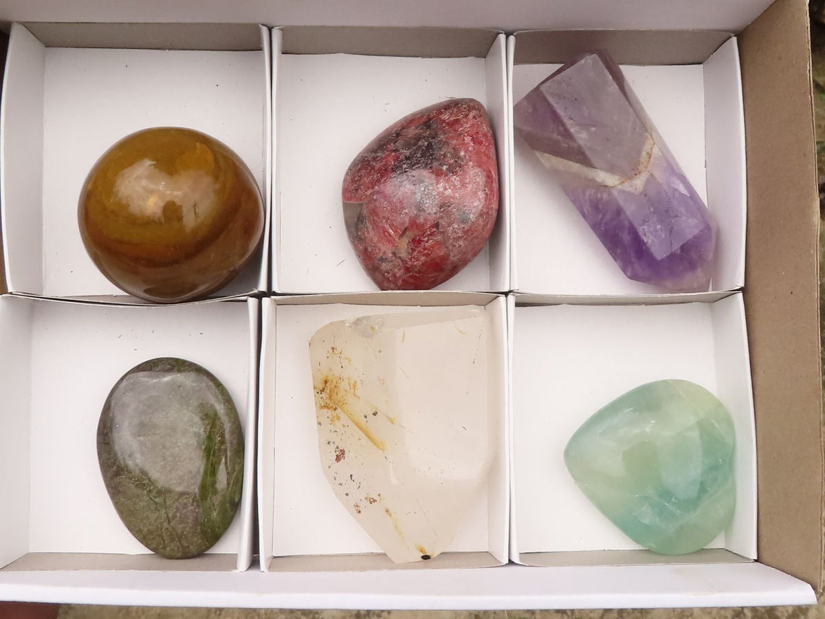 Polished Mixed Selection Of Retail Items  x 6 From Southern Africa - TopRock