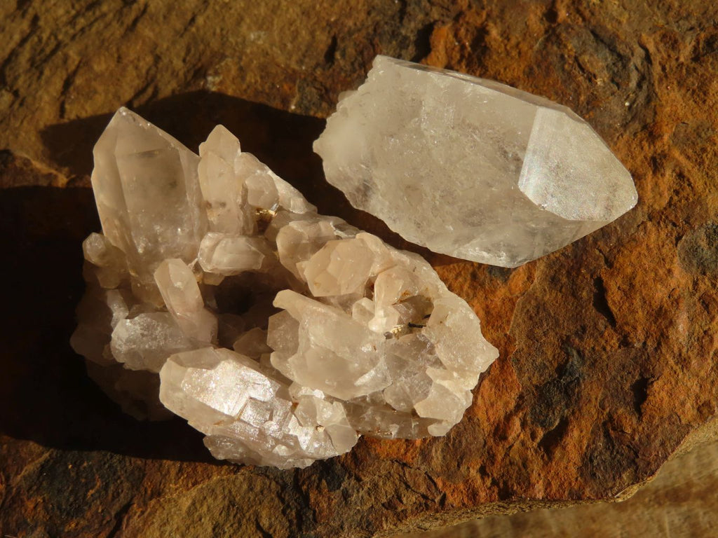 Natural Mixed Quartz Clusters  x 35 From Southern Africa - Toprock Gemstones and Minerals 