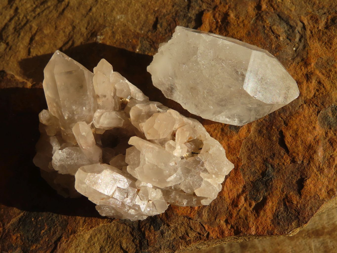 Natural Mixed Quartz Clusters  x 35 From Southern Africa - Toprock Gemstones and Minerals 