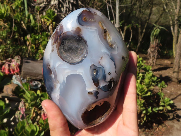 Polished Dendritic Agate Standing Free Form x 1 From Moralambo, Madagascar - Toprock Gemstones and Minerals 